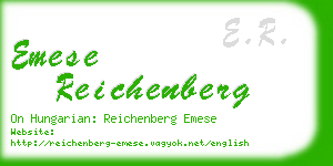 emese reichenberg business card